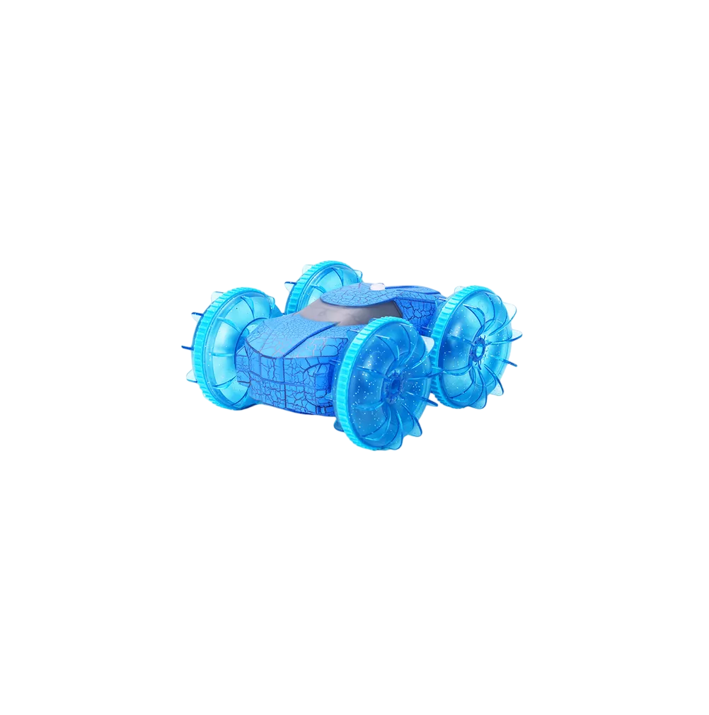 Carro  de Control Remoto con Luz LED y Rotación de 360 Azul