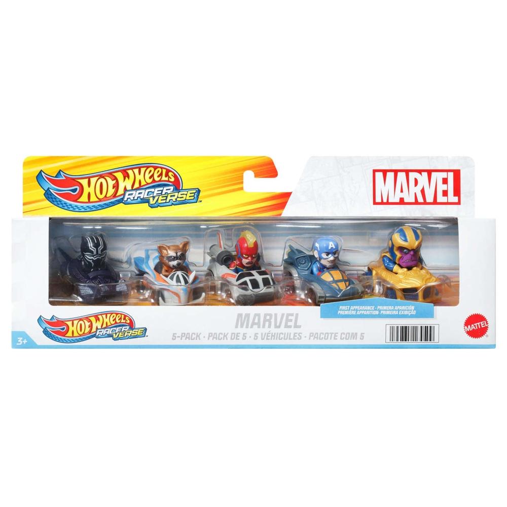 Foto 1 | Hot Wheels: Racerverse Paquete De 5 Superhroes De Marvel