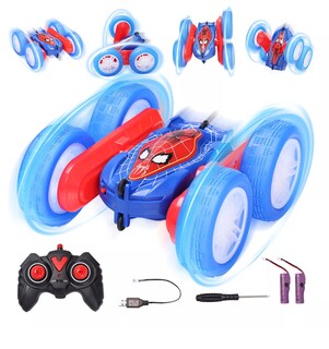 Foto 4 | Carros de Control Remoto Recargable Rotación de 360° Azul
