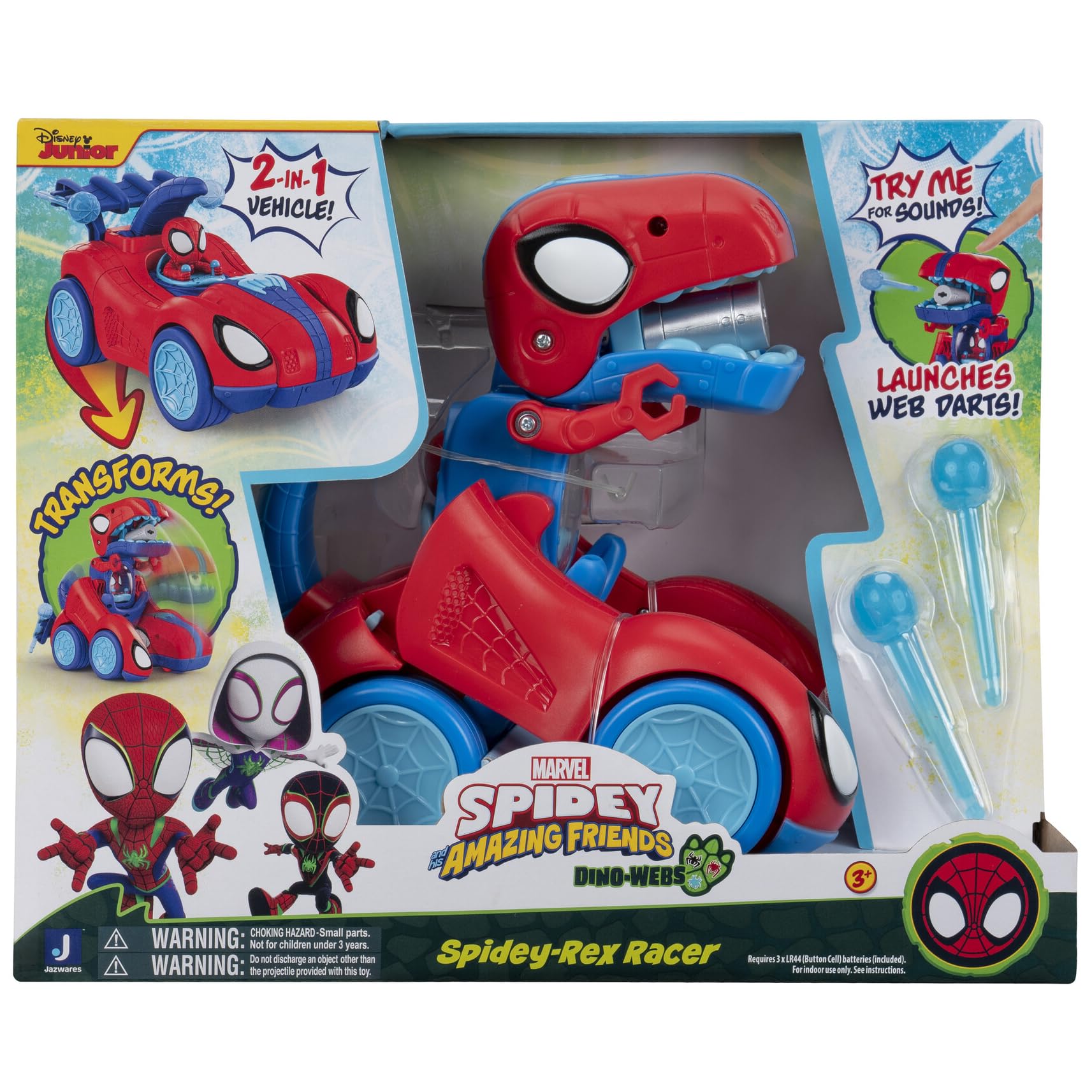 Foto 2 pulgar | Toy Marvel Spidey Y Sus Increíbles Amigos Spidey-rex Racer - Venta Internacional.