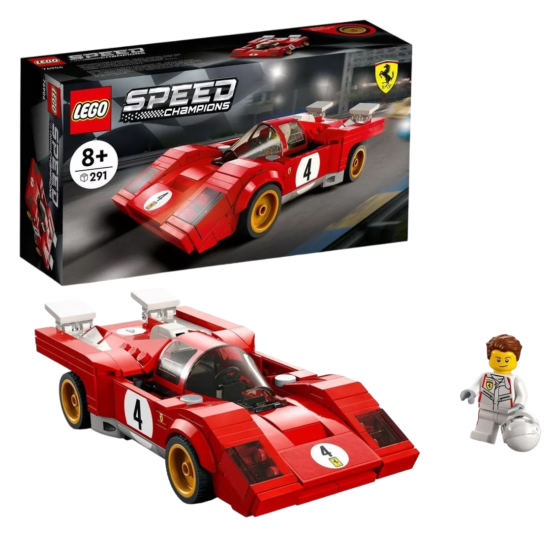 Foto 1 | Champions 1970 Ferrari 512 M 76906 + 8 Años Cantidad De Piezas 291 Rojo