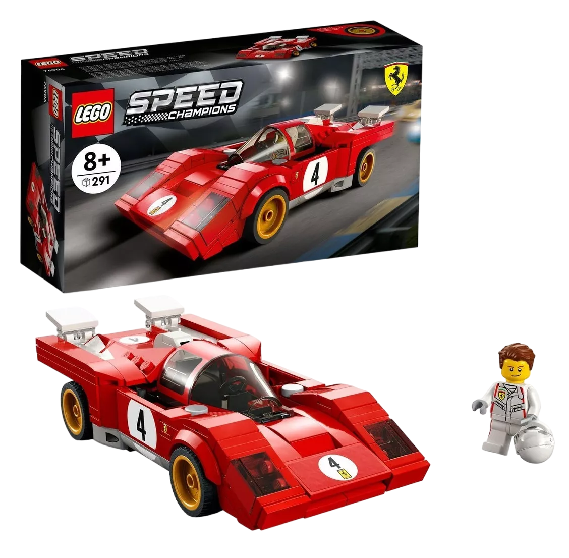 Ferrari LEGO Champions 1970  512 M 76906 291 Piezas Rojo