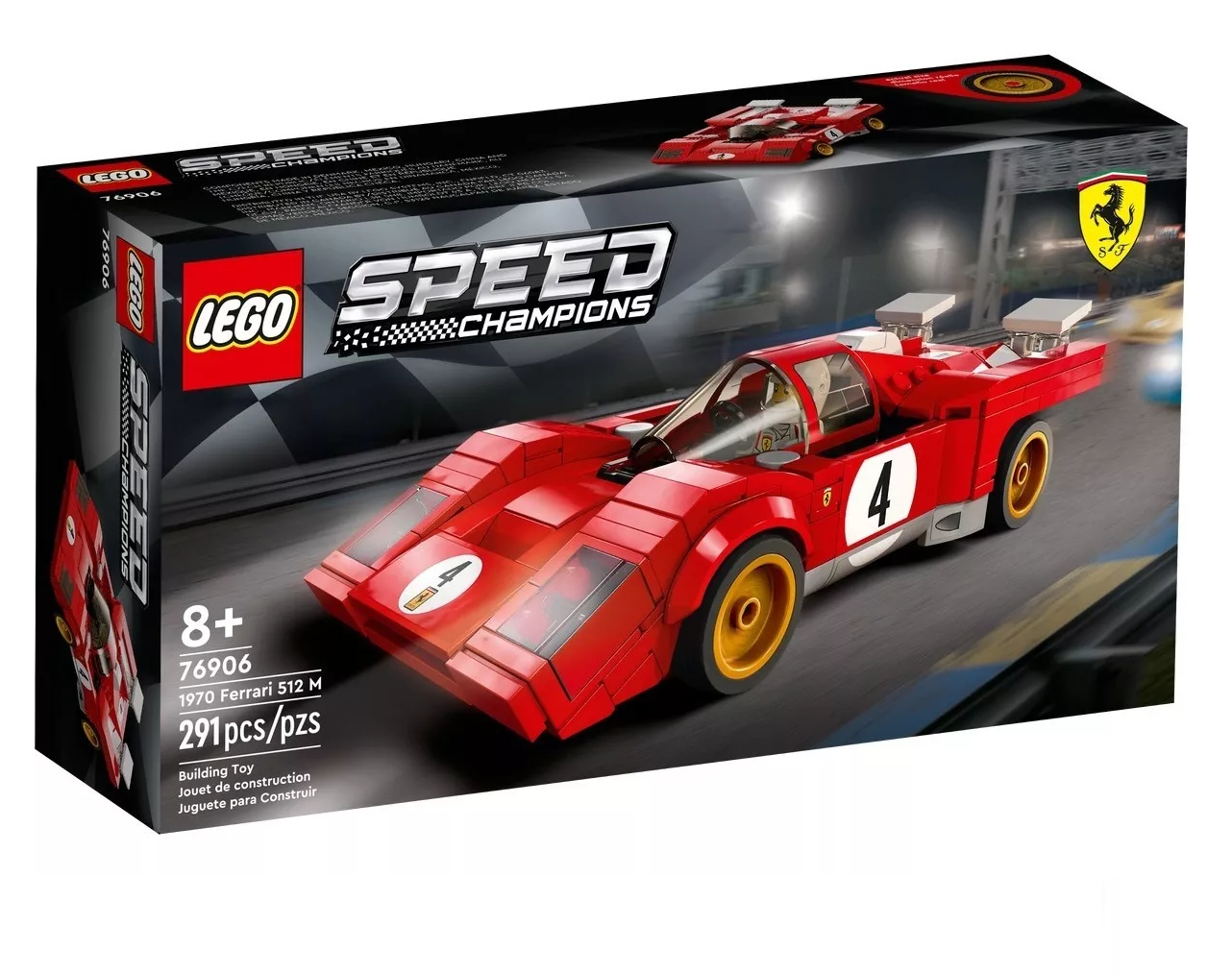 Foto 2 | Ferrari LEGO Champions 1970  512 M 76906 291 Piezas Rojo