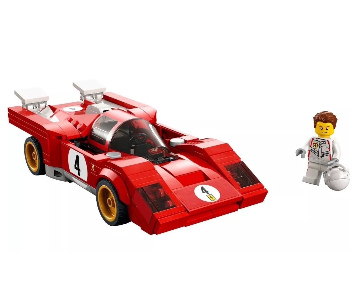 Foto 4 pulgar | Ferrari LEGO Champions 1970  512 M 76906 291 Piezas Rojo