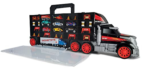 Foto 5 | Funda De Transporte Para Camión, Set De Juego Dickie Toys Con 7 Coches, Helicóptero - Venta Internacional.