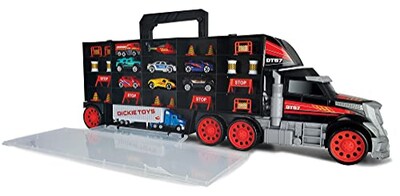 Foto 5 | Funda De Transporte Para Camión, Set De Juego Dickie Toys Con 7 Coches, Helicóptero - Venta Internacional.