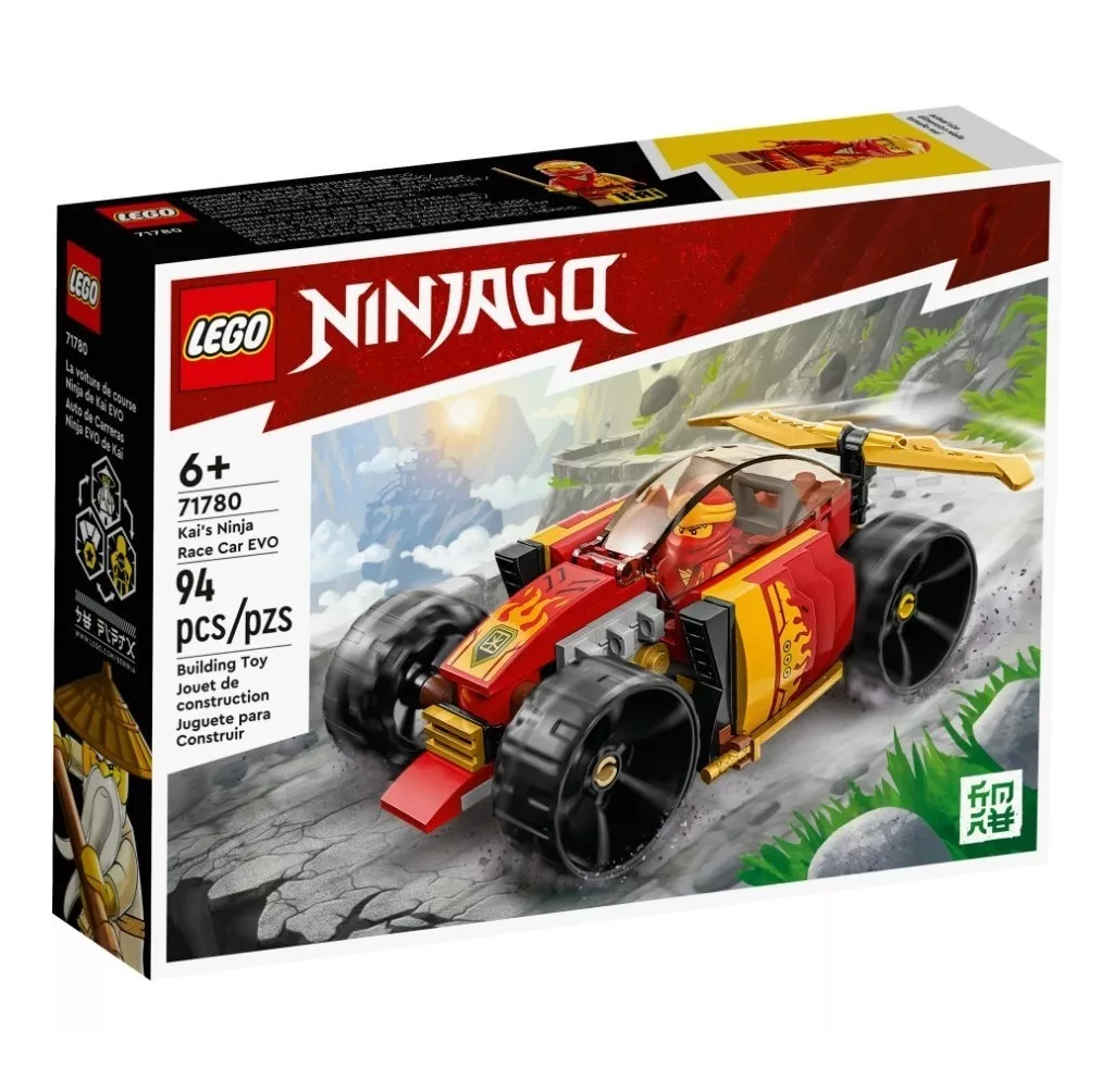 Foto 3 pulgar | Kit Ninjago Coche De Carreras Ninja Evo De Kai 3+ Rojo