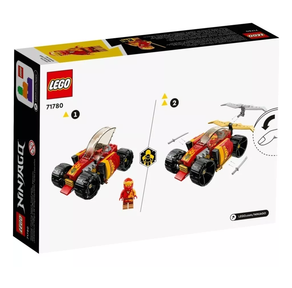 Foto 5 | Kit Ninjago Coche De Carreras Ninja Evo De Kai 3+ Rojo