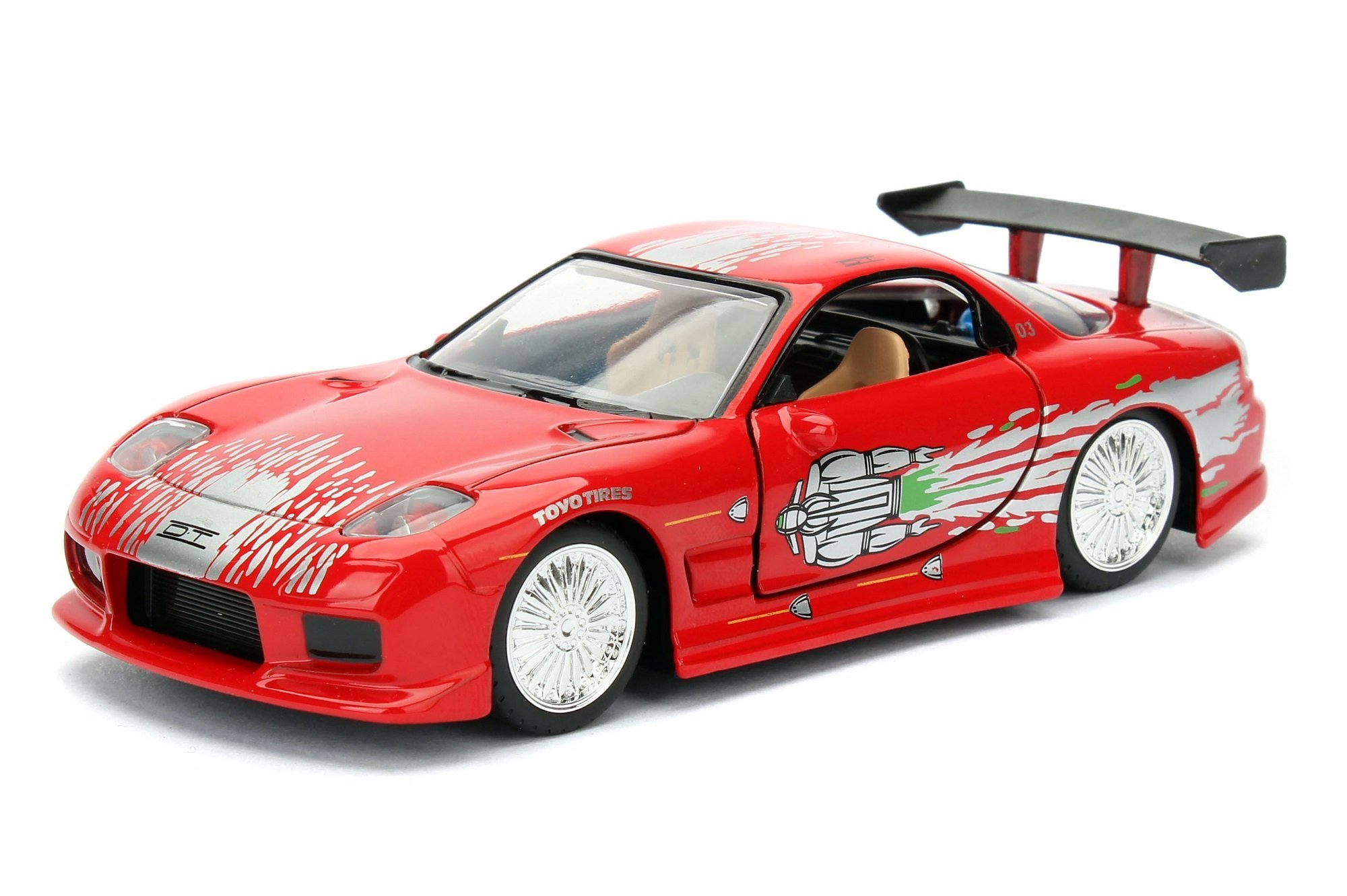 Maqueta De Coche Fundido A Presión Jada Toys Fast & Furious 1:32 Dom's Mazda Rx-7 - Venta Internacional.