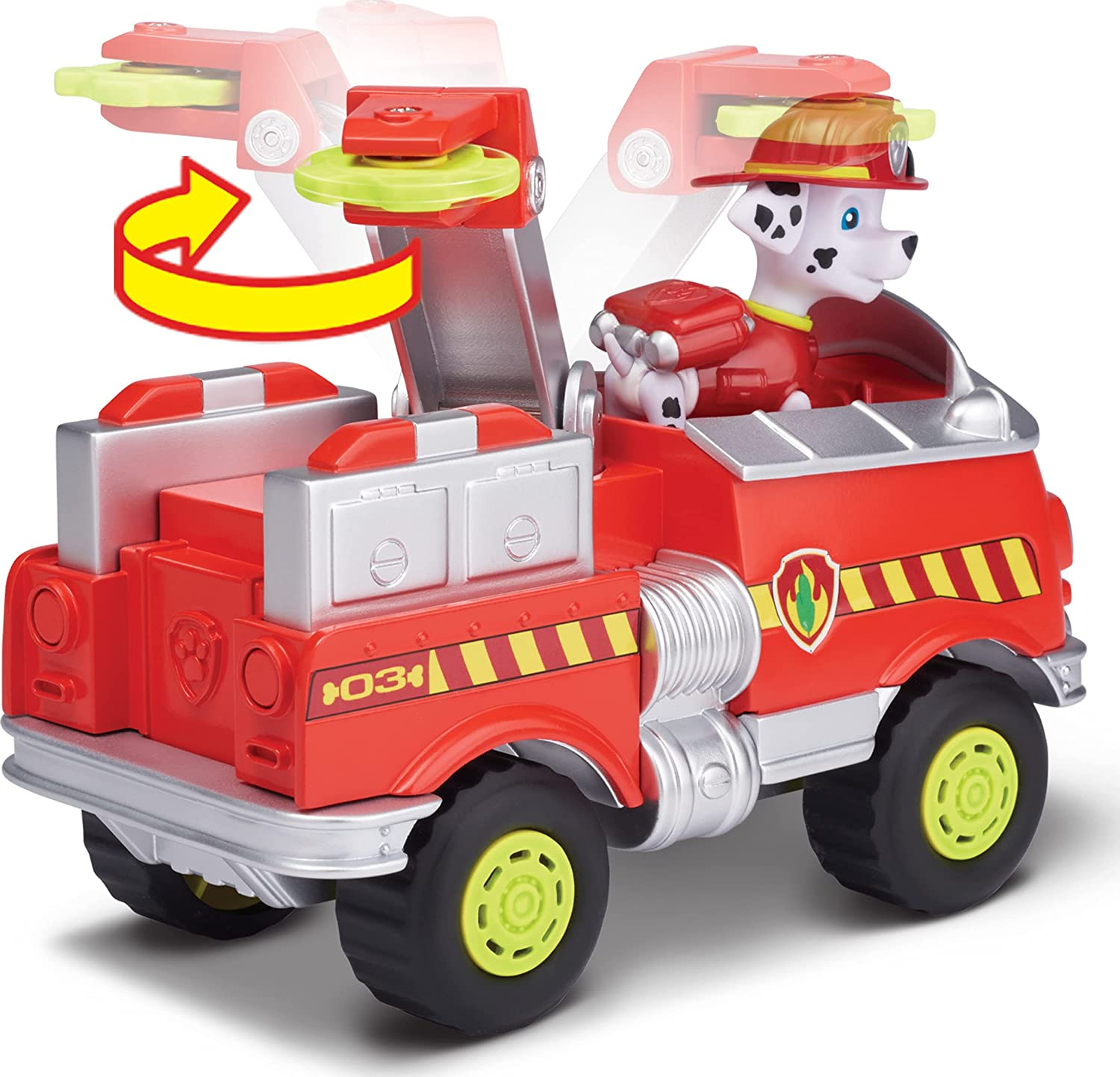 Foto 8 pulgar | Paw Patrol, Camión De Bomberos Forestales De Marshall, Figura Y Vehículo - Venta Internacional.