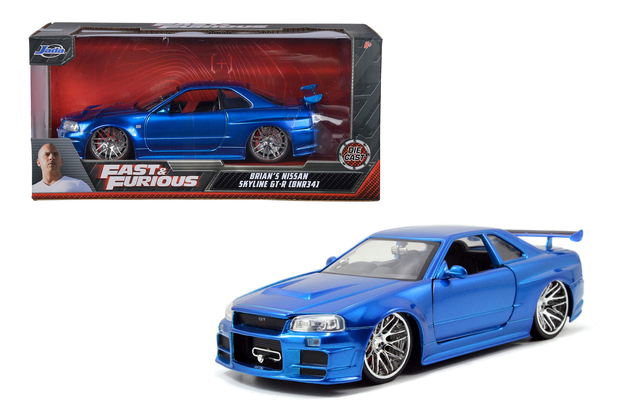 Foto 8 pulgar | Coche Jada Toys Fast & Furious 1:24 Nissan Gt-r R34 - Venta Internacional