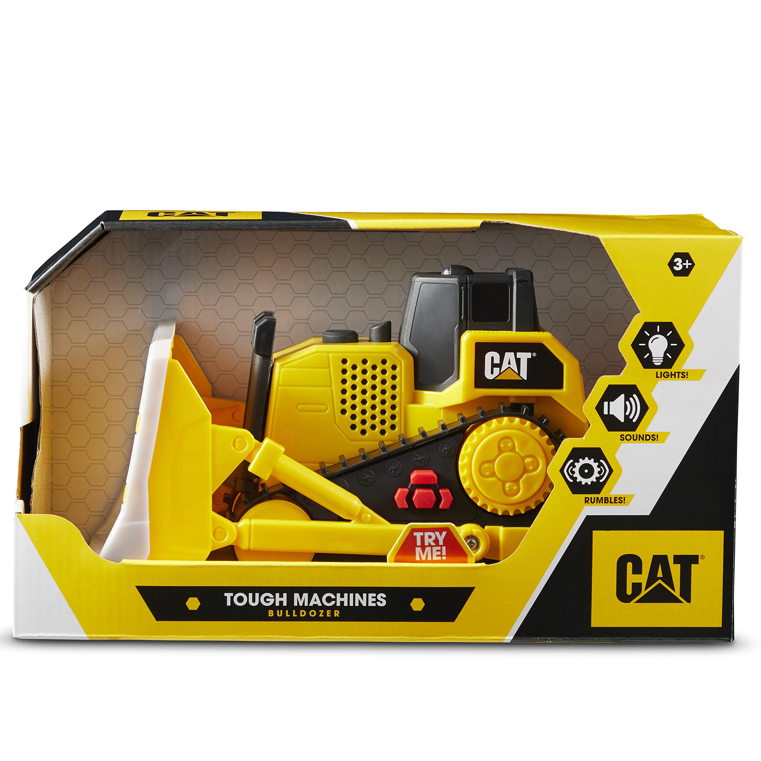 Foto 6 pulgar | Bulldozer De Juguete De Construcción Cat Tough Machines Con Luces Y Sonidos - Venta Internacional.