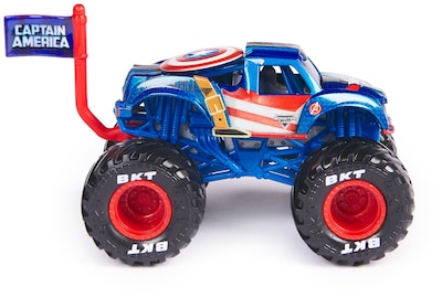 Foto 4 | Monster Truck Monster Jam Marvel Superhero 1:64 A Escala 3+ - Venta Internacional.