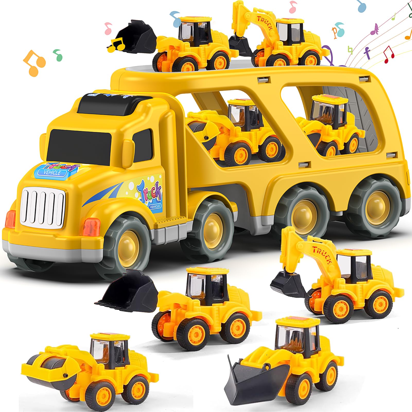 Foto 2 pulgar | Camión De Construcción Toy Veslier Con 6 Minicoches De 1 A 6 Años - Venta Internacional.