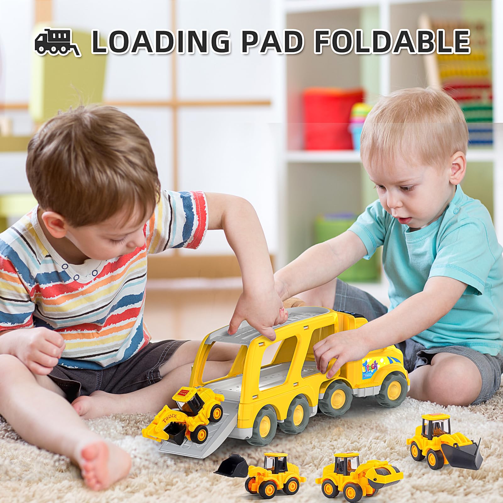 Foto 4 pulgar | Camión De Construcción Toy Veslier Con 6 Minicoches De 1 A 6 Años - Venta Internacional.