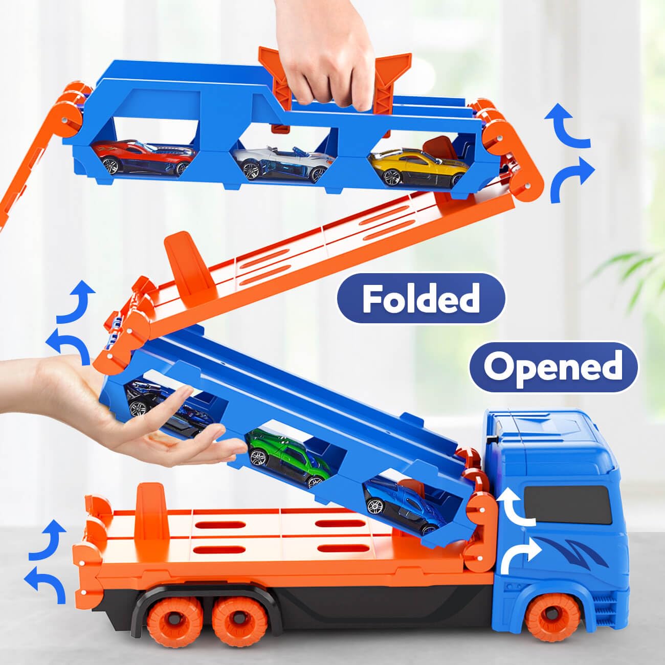 Foto 3 pulgar | Transport Race Track Truck Toys Kiddiworld - Venta Internacional