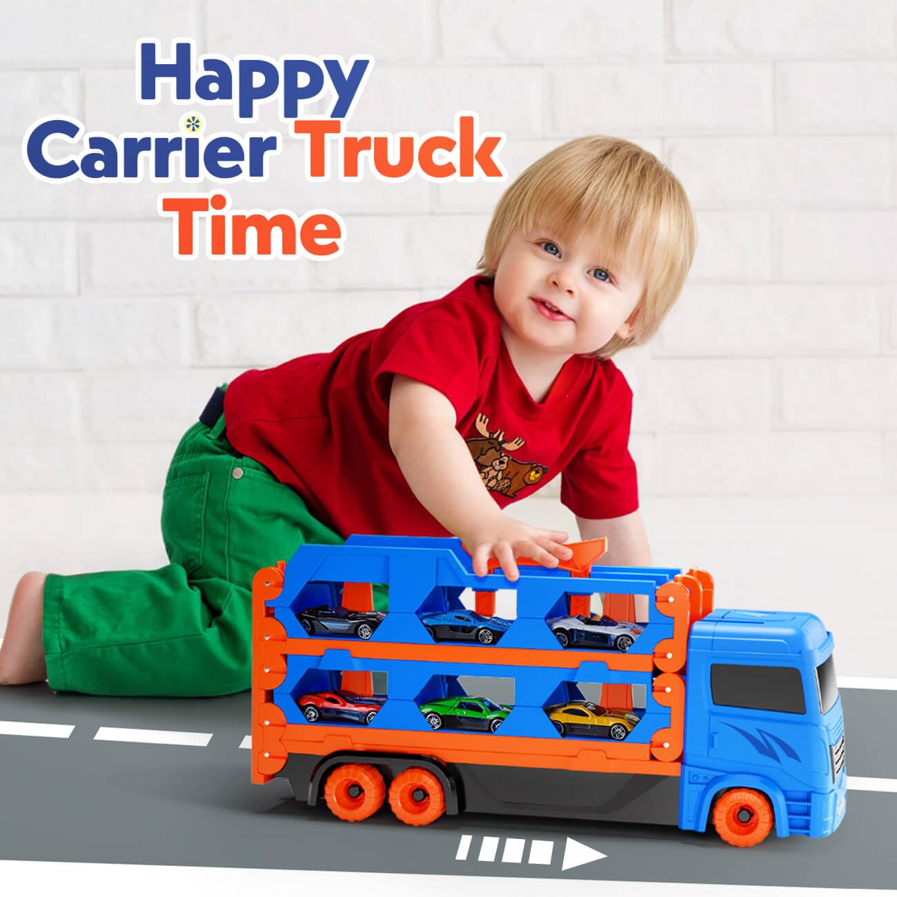 Foto 5 pulgar | Transport Race Track Truck Toys Kiddiworld - Venta Internacional