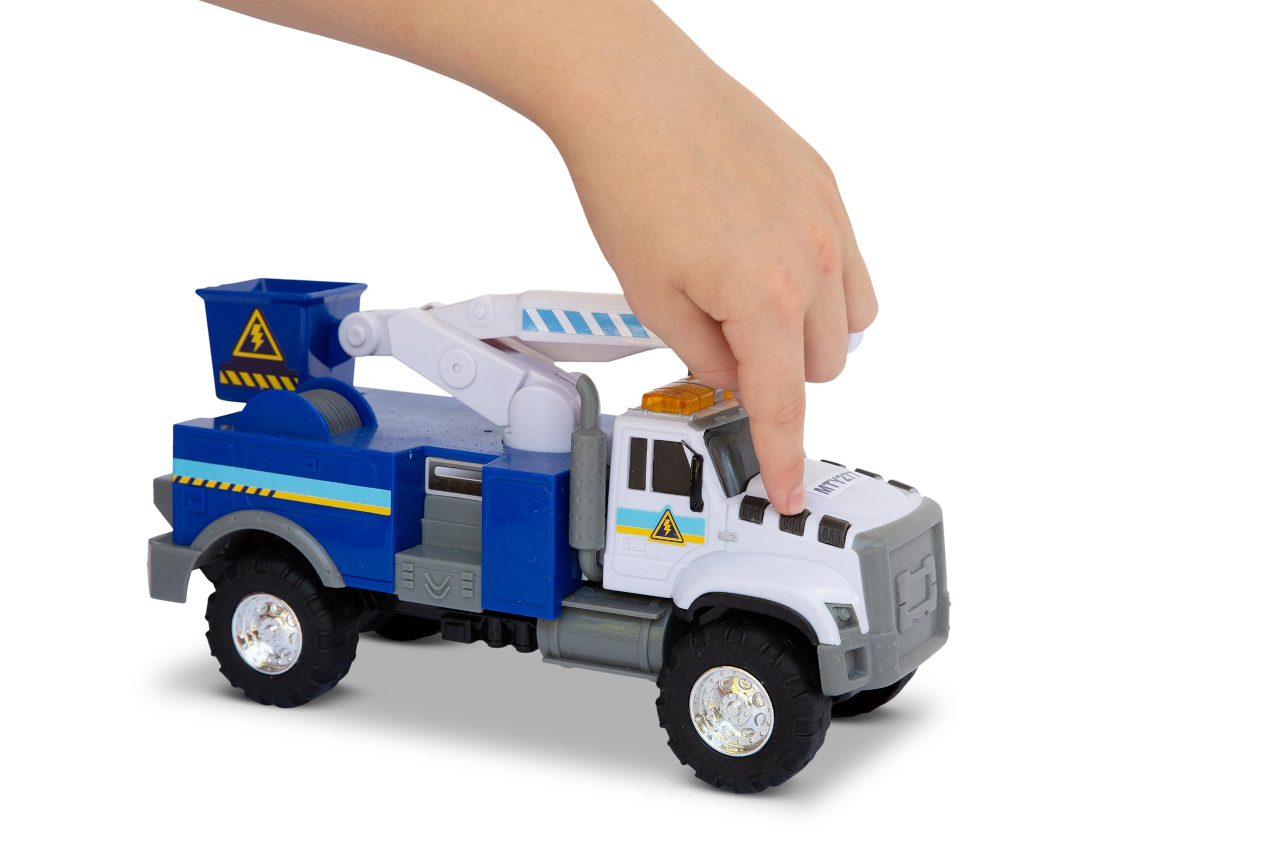 Foto 4 pulgar | Toy Truck Mighty Fleet Rescue Force 12 Tough Cab Cherry Picker - Venta Internacional.