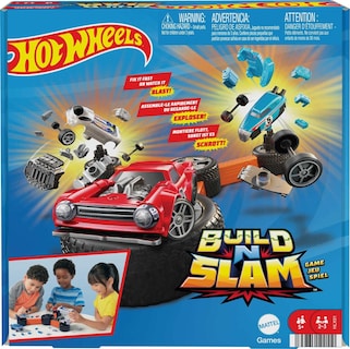 Foto 1 | Juego Mattel Games Hot Wheels Build 'n Slam Para Niños De 1 A 3 Jugadores - Venta Internacional.