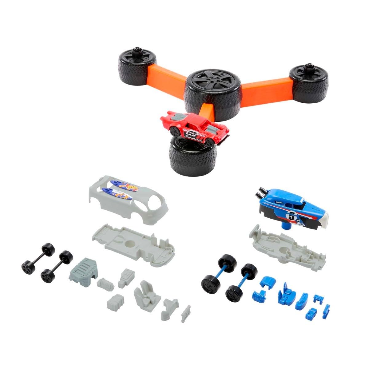 Foto 5 pulgar | Juego Mattel Games Hot Wheels Build 'n Slam Para Niños De 1 A 3 Jugadores - Venta Internacional.