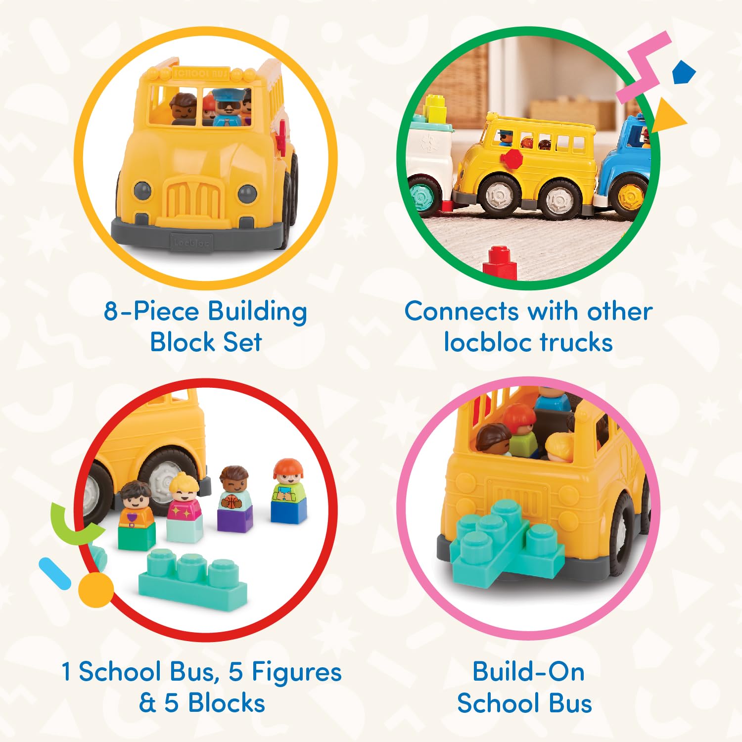 Foto 3 pulgar | Set De Construcción Battat School Bus Con 5 Figuras De Más De 12 M - Venta Internacional.