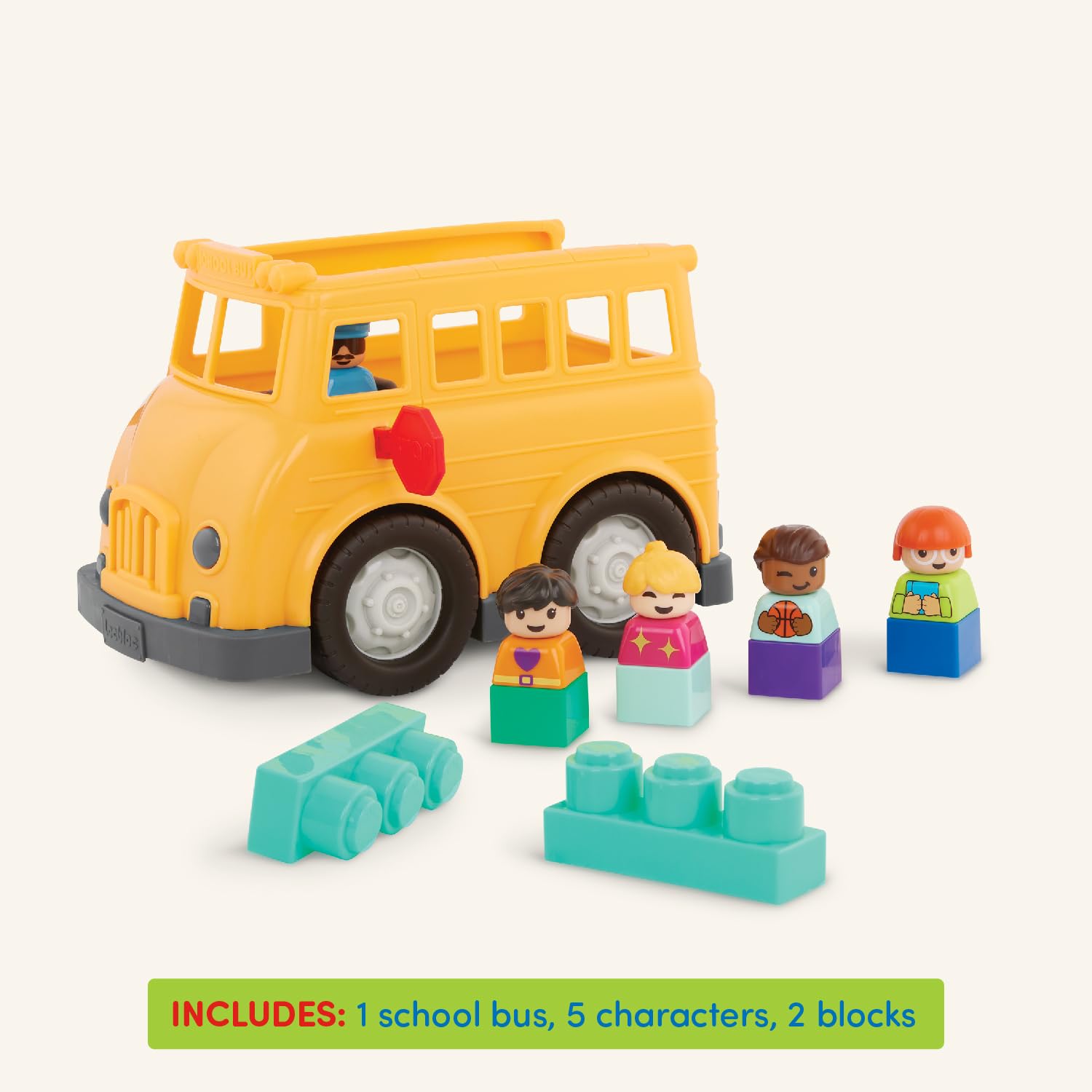 Foto 5 pulgar | Set De Construcción Battat School Bus Con 5 Figuras De Más De 12 M - Venta Internacional.