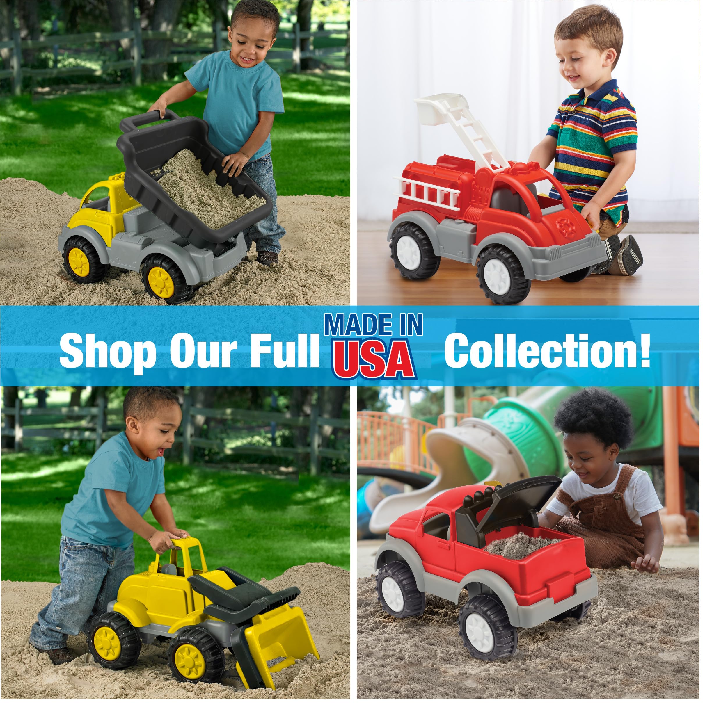 Foto 8 pulgar | Loader Truck American Plastic Toys Gigantic Kids 2+ Years - Venta Internacional.