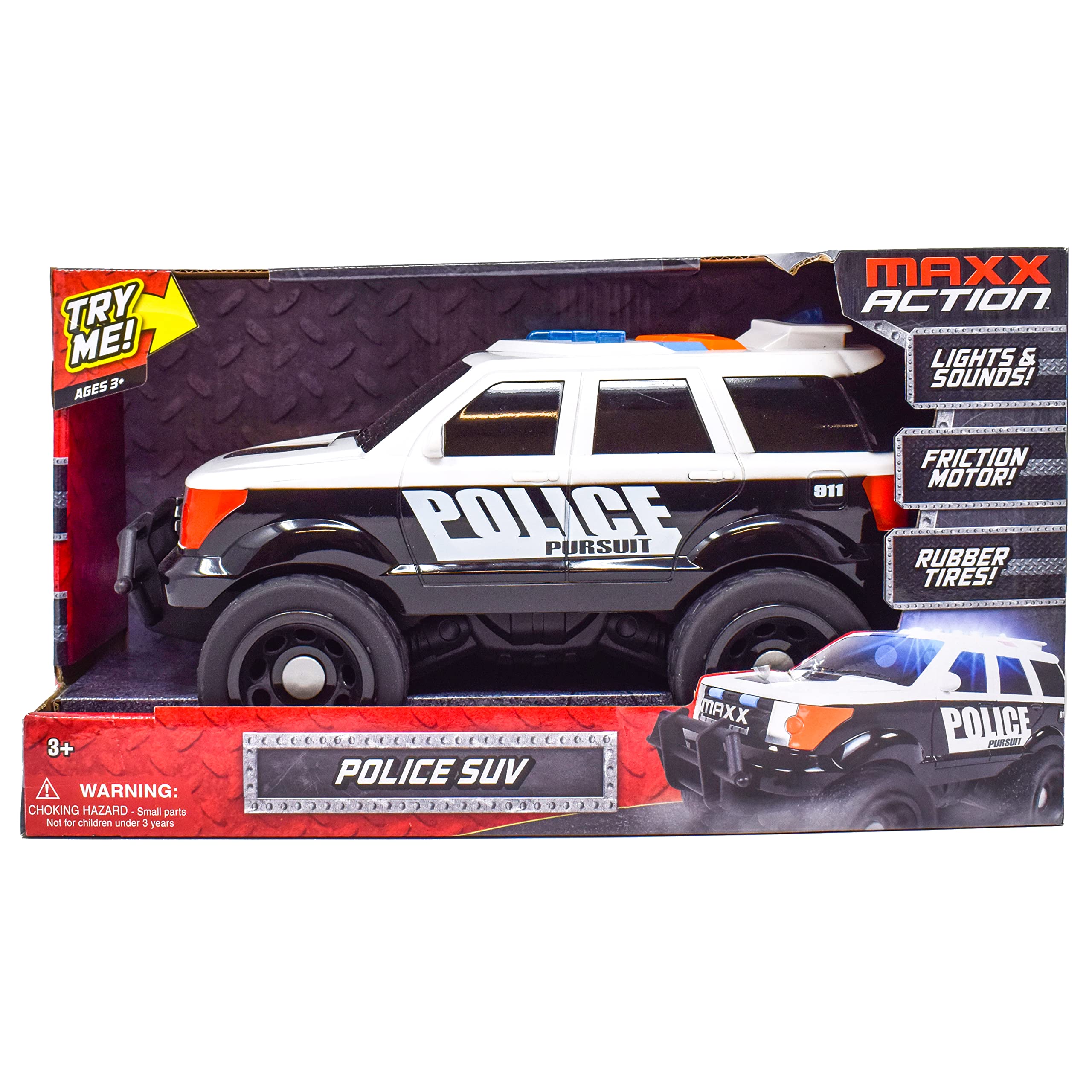 Foto 3 pulgar | Coche De Policía De Juguete Sunny Days Entertainment Maxx Action, 30 Cm - Venta Internacional.