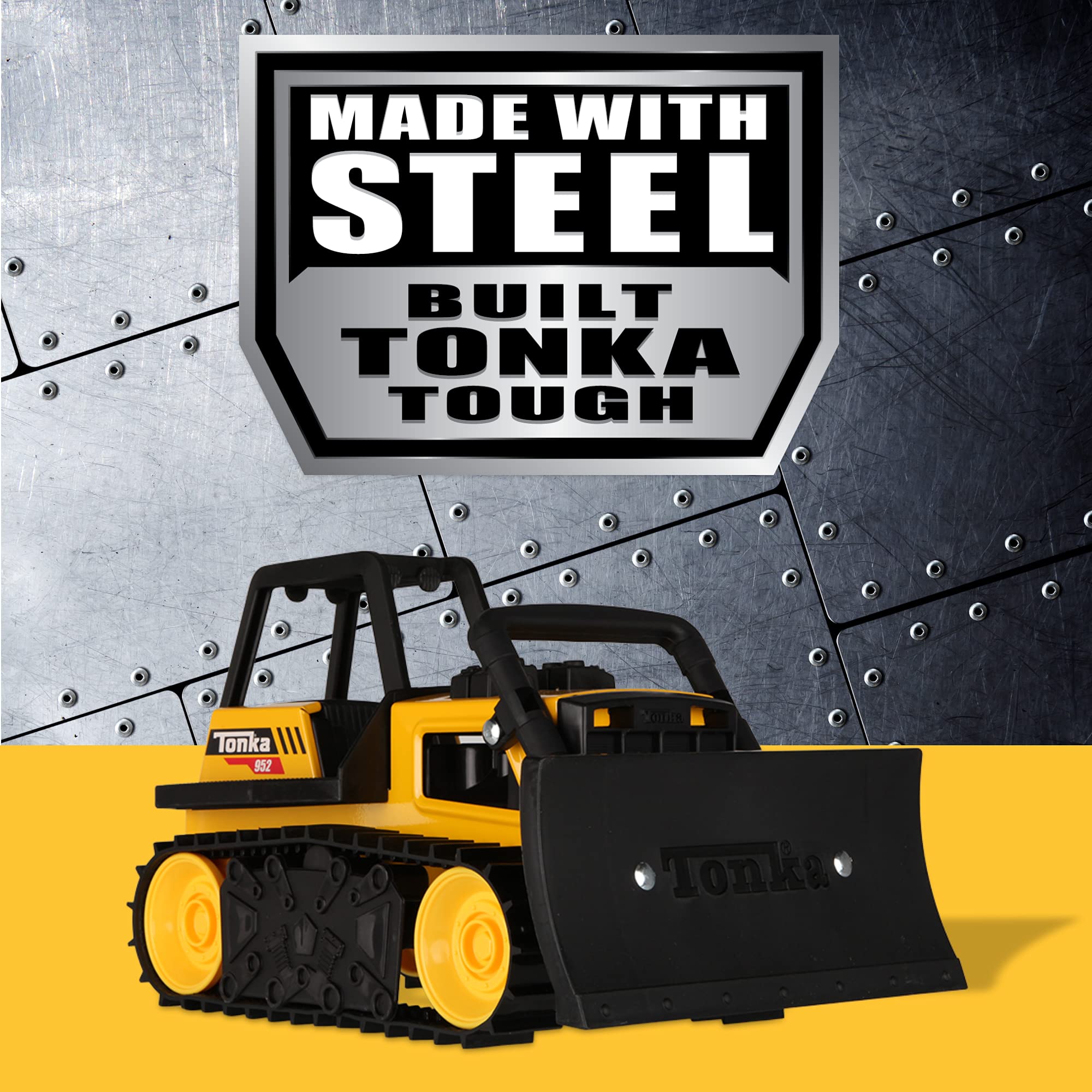 Foto 6 pulgar | Camión De Construcción De Juguete Con Motor De Fricción Tonka Bulldozer - Venta Internacional.