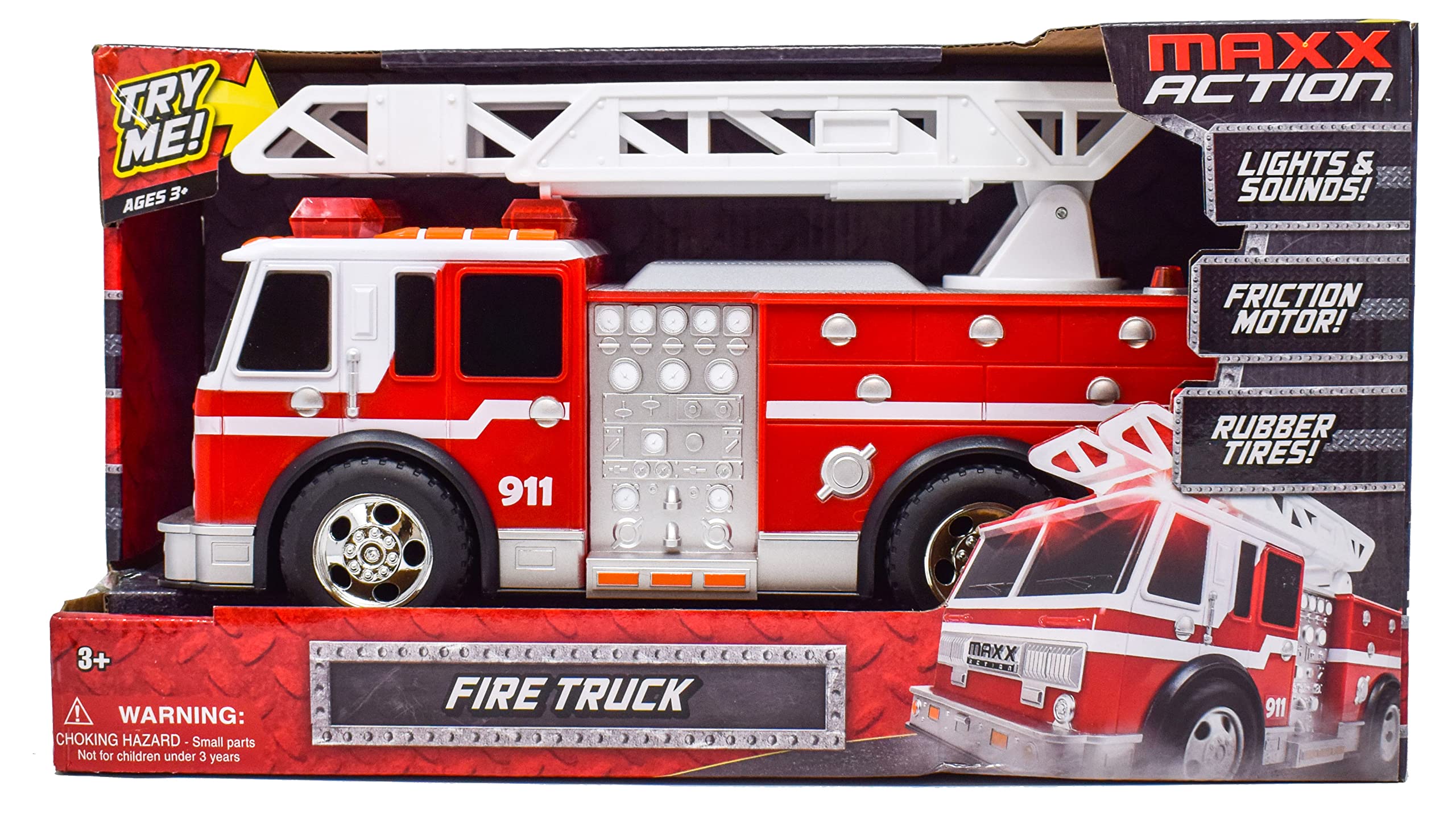 Foto 3 pulgar | Camión De Bomberos Sunny Days Entertainment Maxx Action De 30 Cm Con Luz - Venta Internacional.