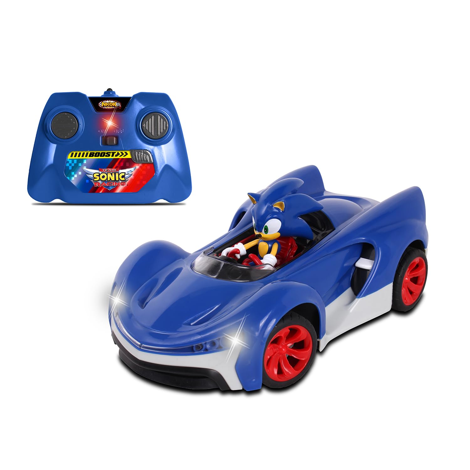 Foto 2 pulgar | Auto De Juguete Nkok Team Sonic Racing Radio Control Turbo Boost - Venta Internacional.