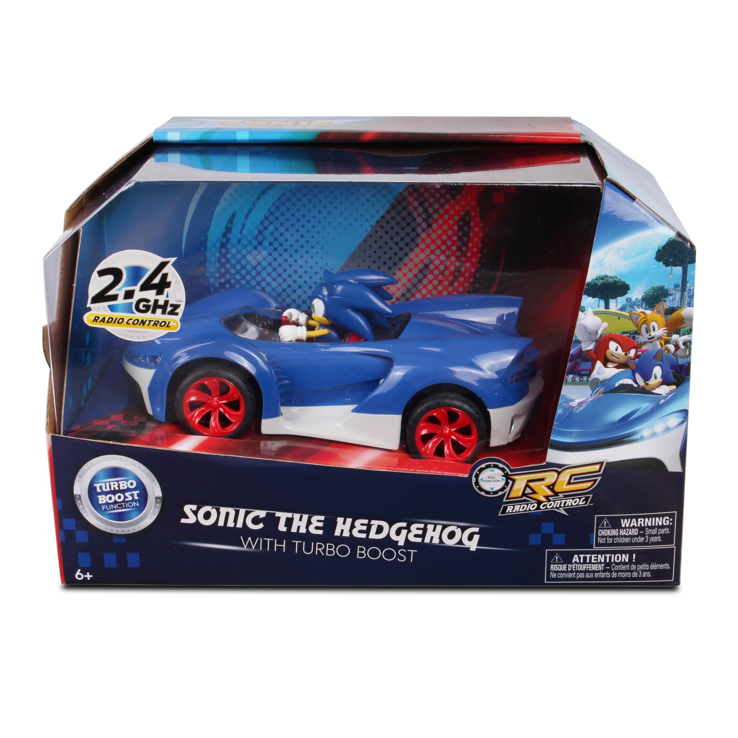 Foto 3 pulgar | Auto De Juguete Nkok Team Sonic Racing Radio Control Turbo Boost - Venta Internacional.