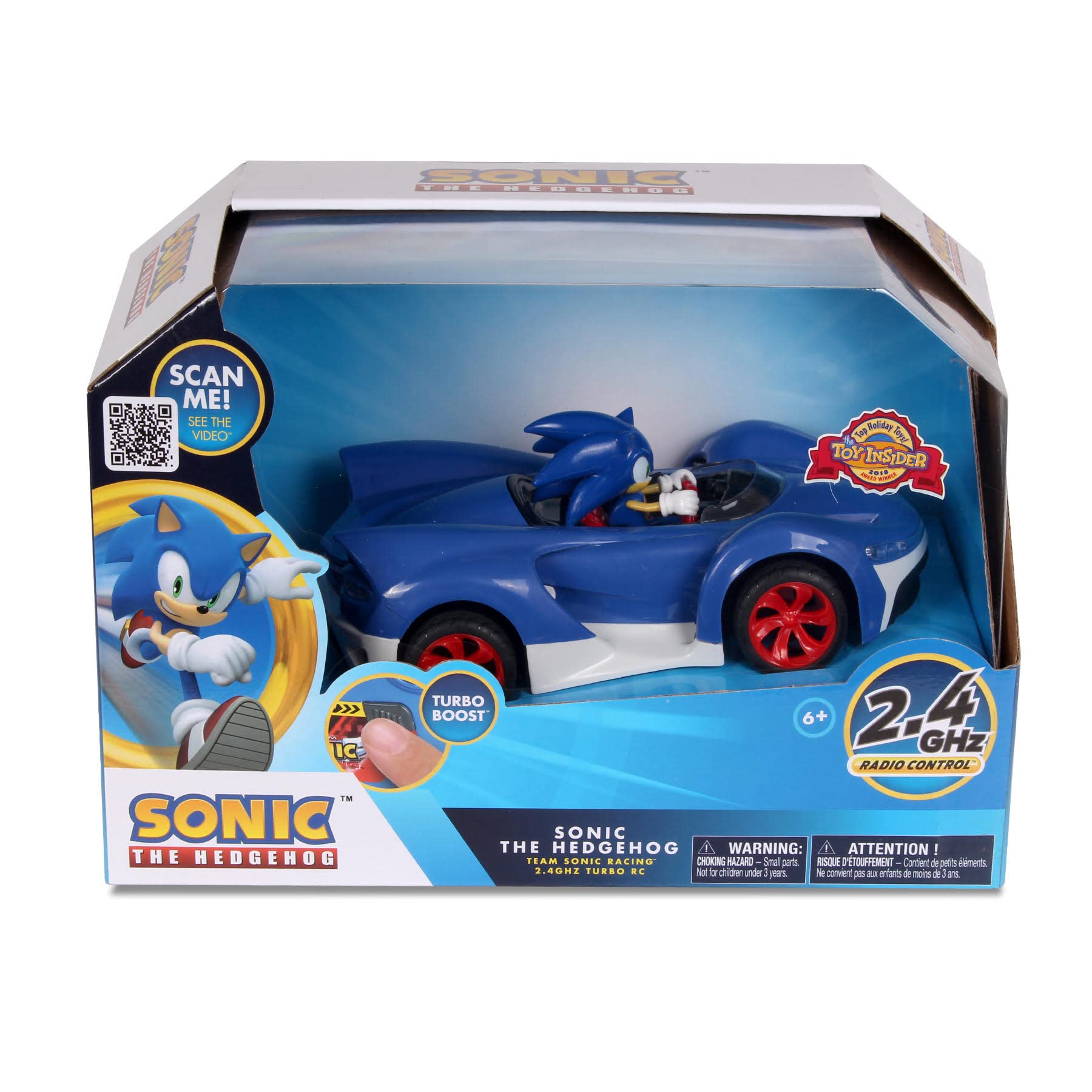 Foto 7 pulgar | Auto De Juguete Nkok Team Sonic Racing Radio Control Turbo Boost - Venta Internacional.