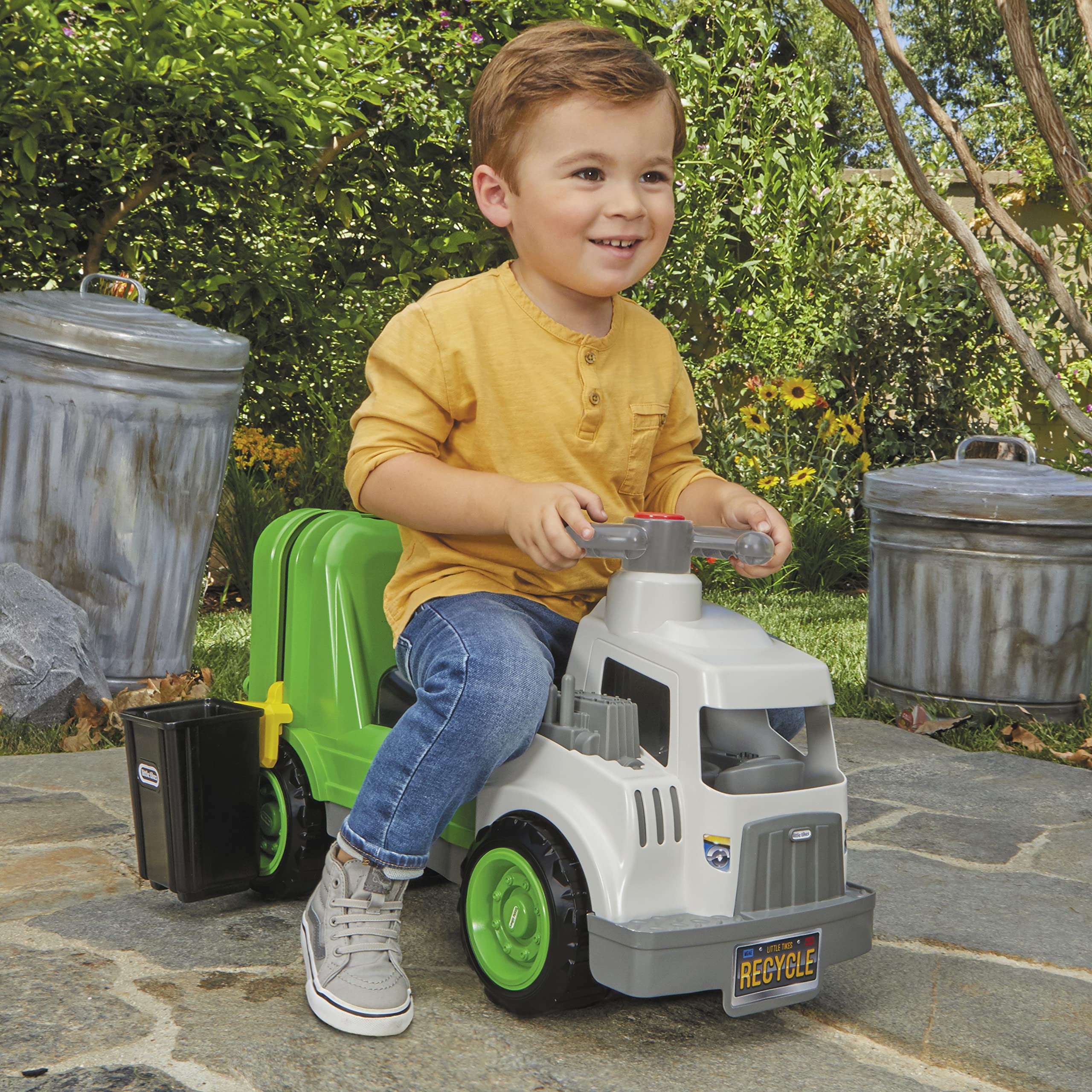 Foto 3 pulgar | Excavadoras De Tierra Ride On Garbage Truck Little Tikes Para Niños De 2 A 5 Años - Venta Internacional.