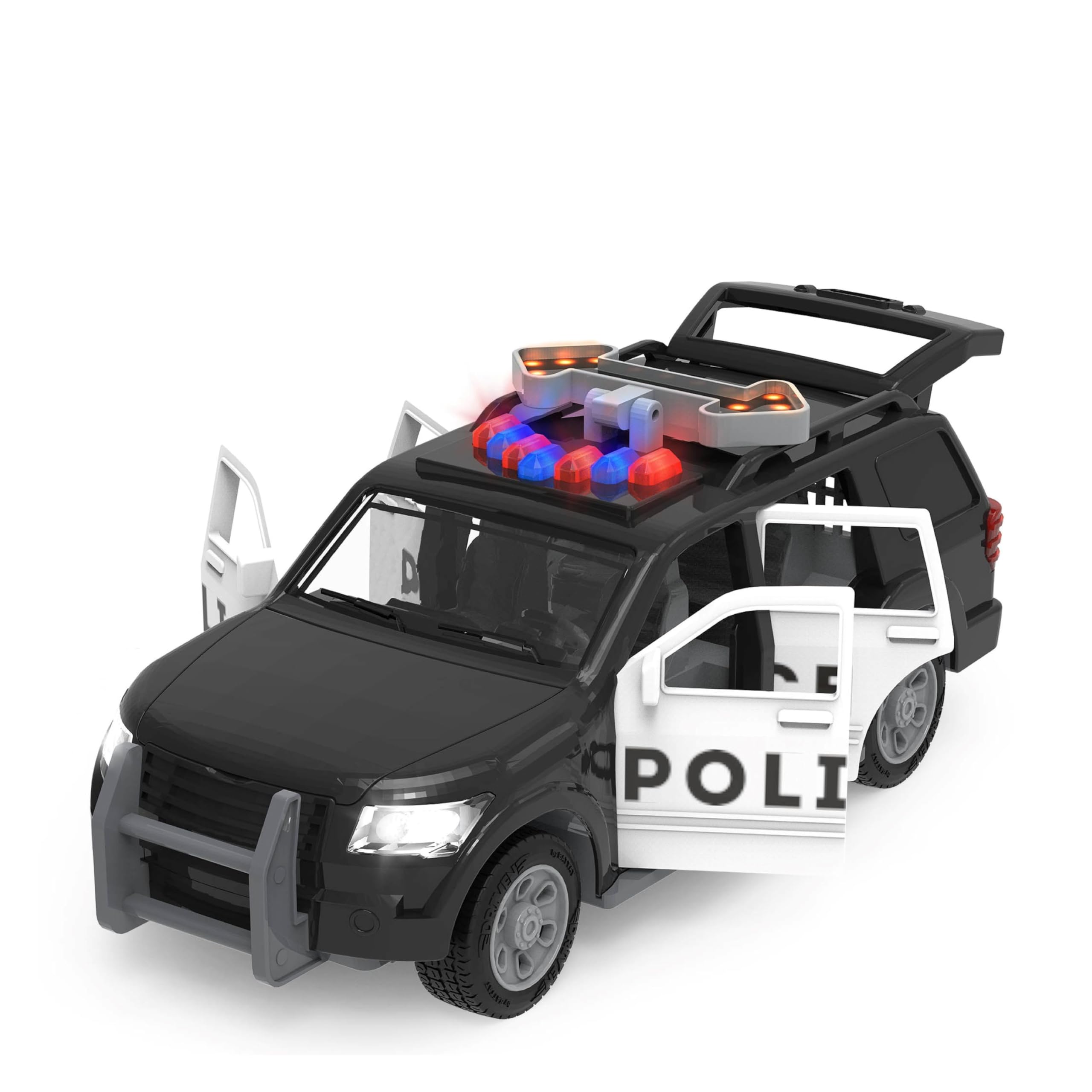 Foto 2 pulgar | Coche De Policía De Juguete Conducido Por Battat A Escala 1:24 Con Luces Y Sonido - Venta Internacional.