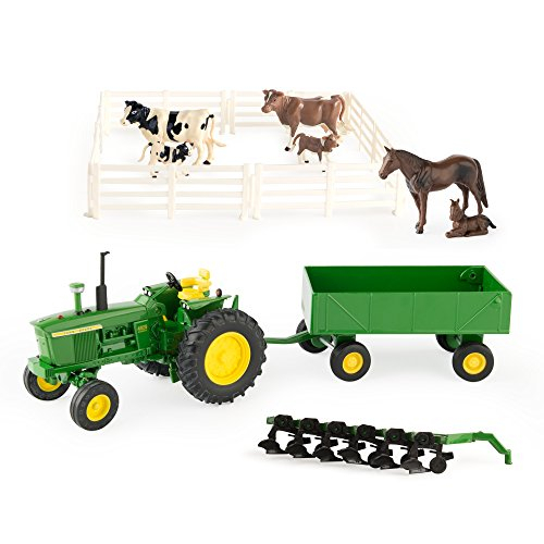 Foto 2 pulgar | Set De Juego Farm Toy John Deere A Escala 1:32 Con Tractor Y Animales - Venta Internacional.