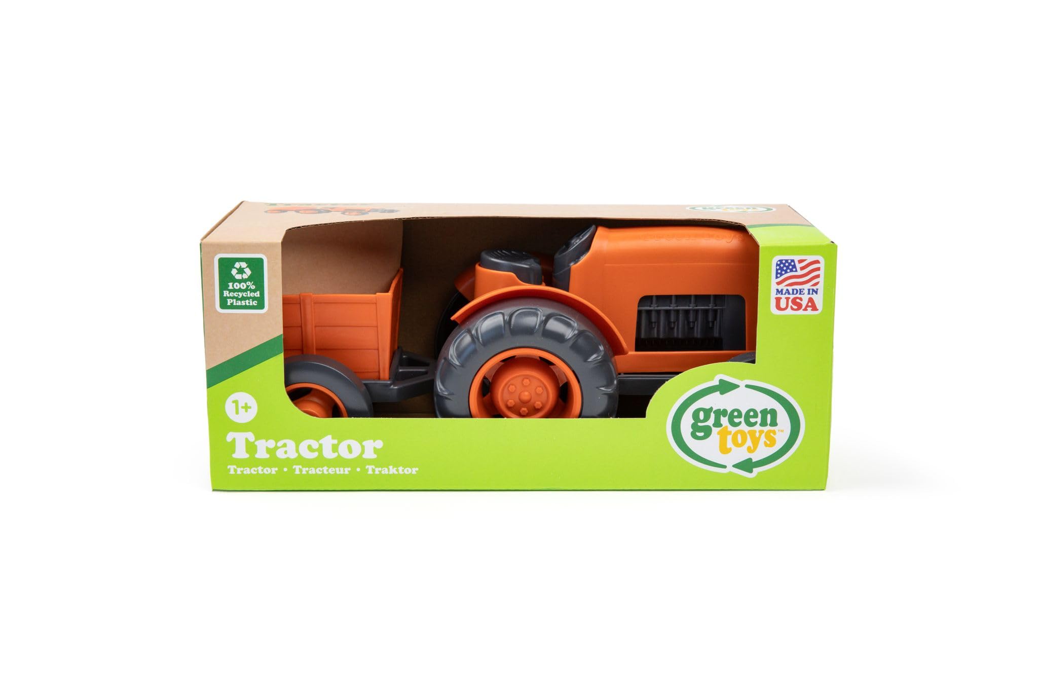Foto 3 pulgar | Tractor De Juguete Green Toys Fc Orange Fabricado En Ee. Uu. - Venta Internacional.