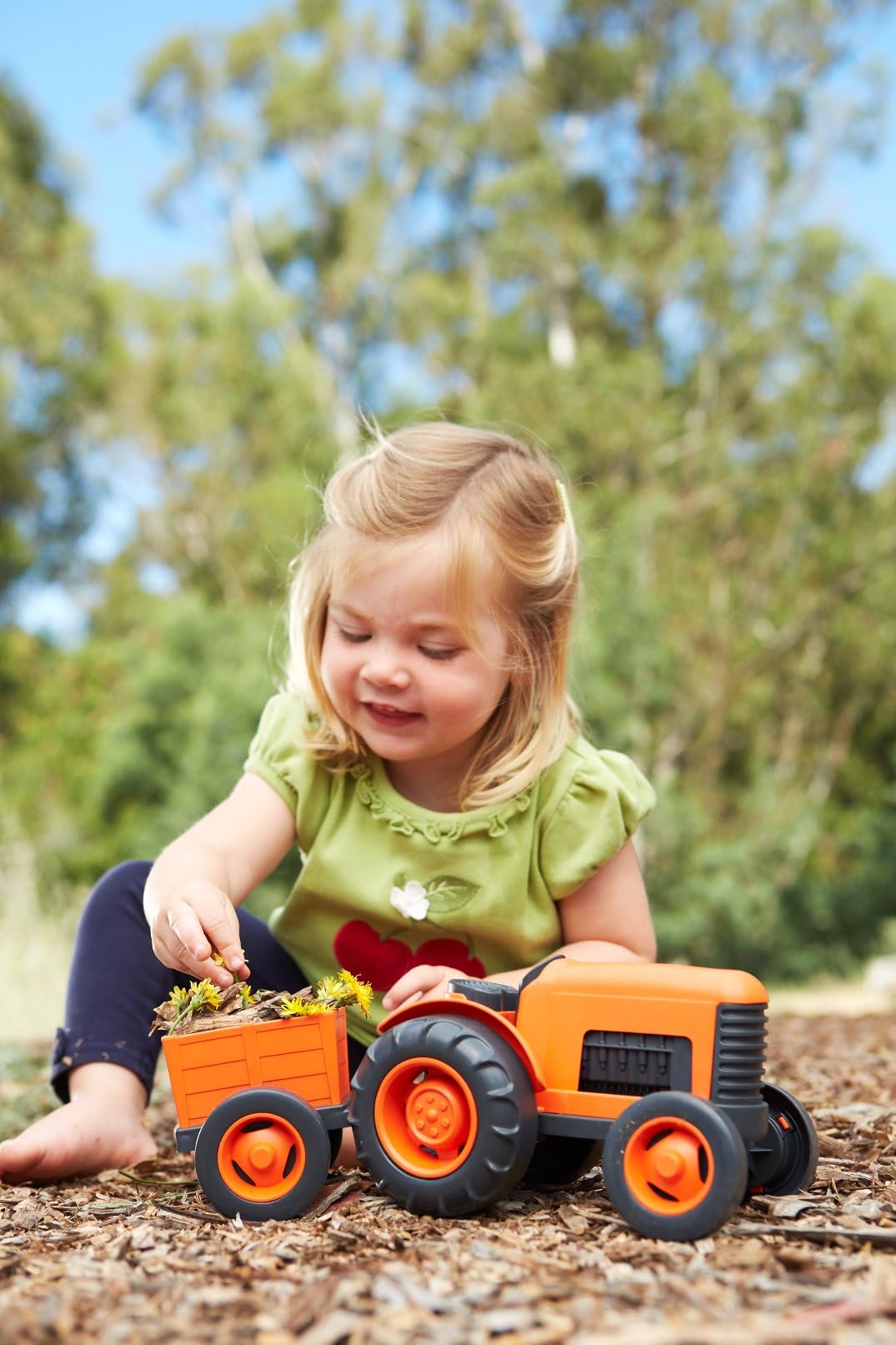 Foto 4 pulgar | Tractor De Juguete Green Toys Fc Orange Fabricado En Ee. Uu. - Venta Internacional.