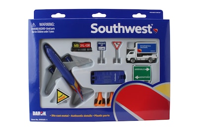 Foto 7 | Playset Daron Southwest Airlines Airport Con Avión Fundido A Presión - Venta Internacional.