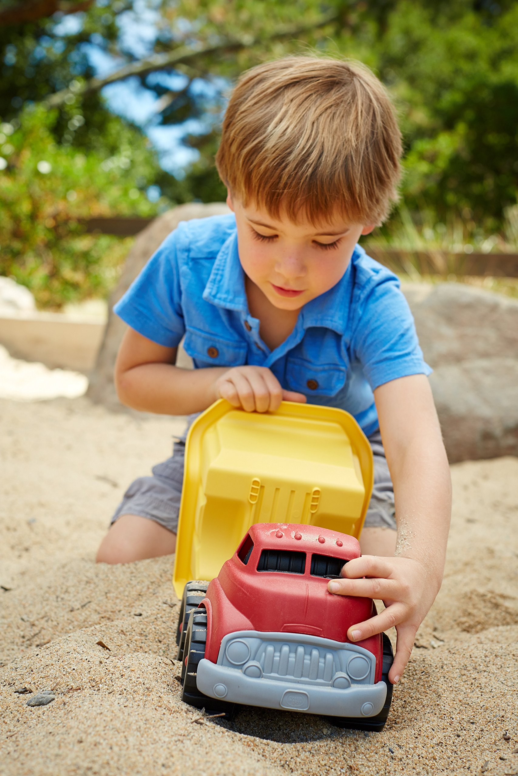 Foto 5 | Dump Truck Green Toys, Camión Volquete, Amarillo/rojo, Sin Bpa - Venta Internacional.