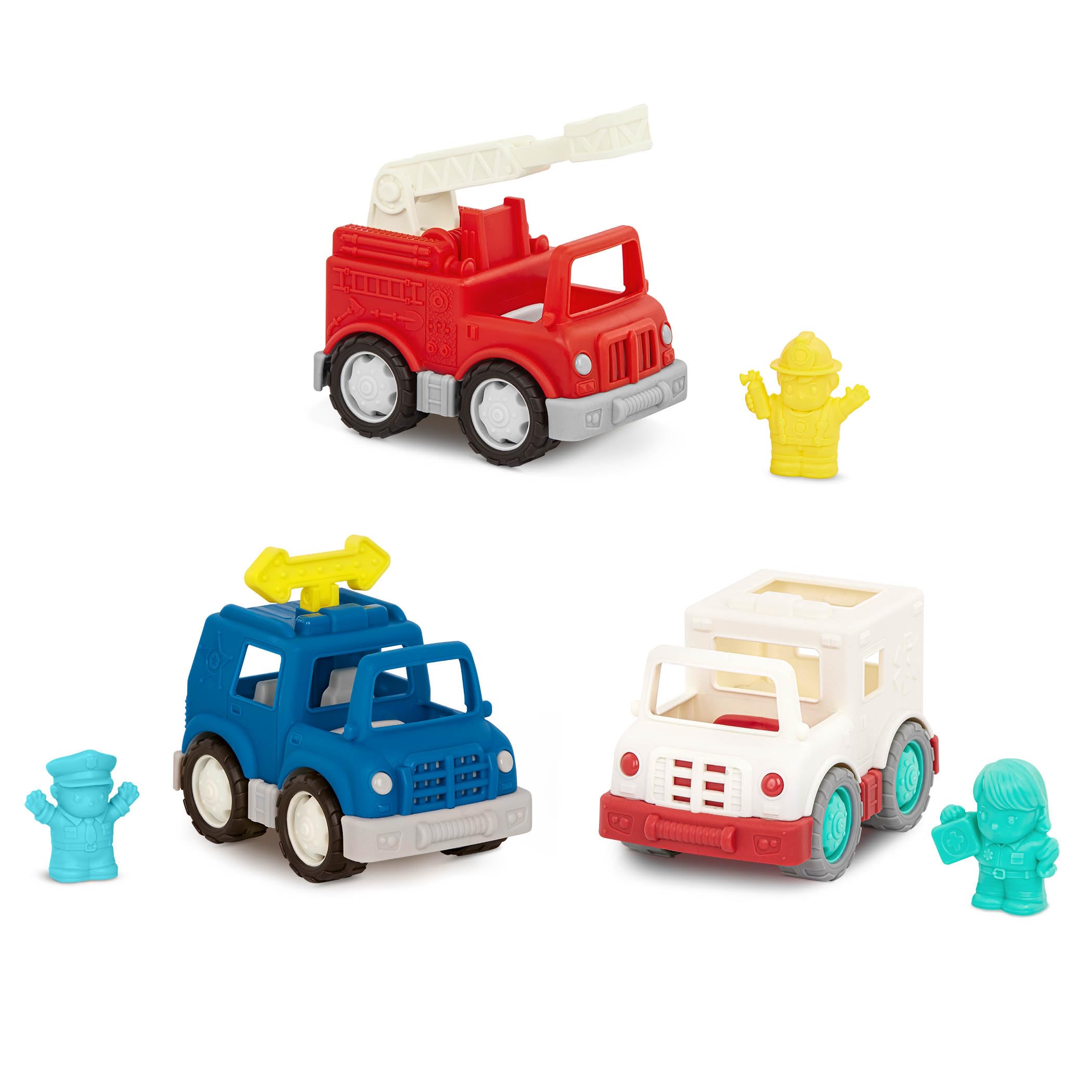 Foto 2 pulgar | Vehículos De Emergencia De Juguete Battat Wonder Wheels Para Niños De 1 Año O Más - Venta Internacional.