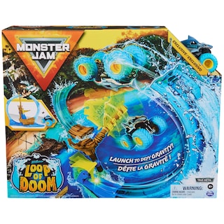 Foto 2 | Set De Juego De Acrobacias Monster Jam Megalodon Loop Of Doom +3 Años - Venta Internacional.