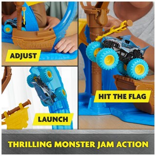 Foto 4 | Set De Juego De Acrobacias Monster Jam Megalodon Loop Of Doom +3 Años - Venta Internacional.