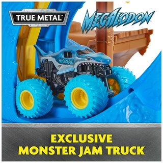 Foto 5 | Set De Juego De Acrobacias Monster Jam Megalodon Loop Of Doom +3 Años - Venta Internacional.