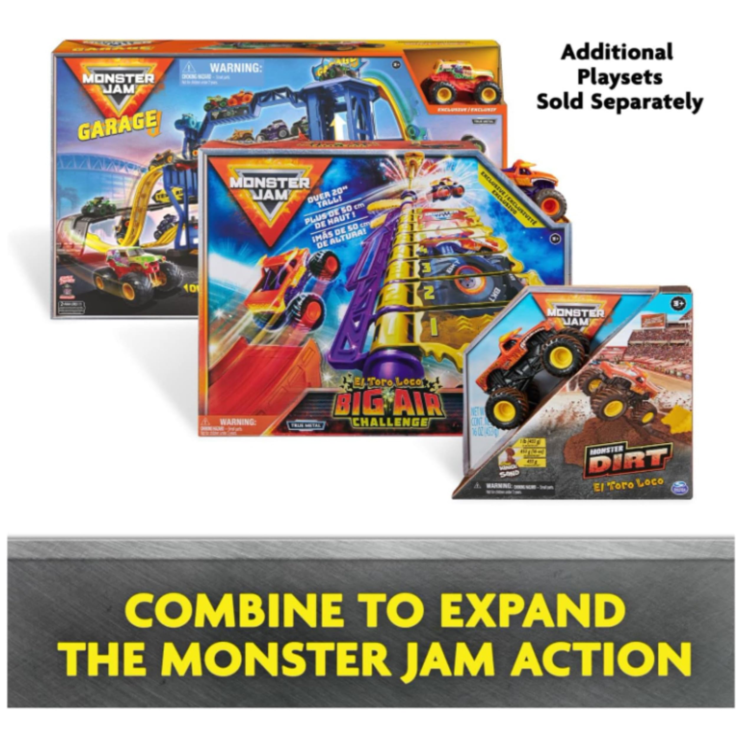 Foto 8 pulgar | Set De Juego De Acrobacias Monster Jam Megalodon Loop Of Doom +3 Años - Venta Internacional.