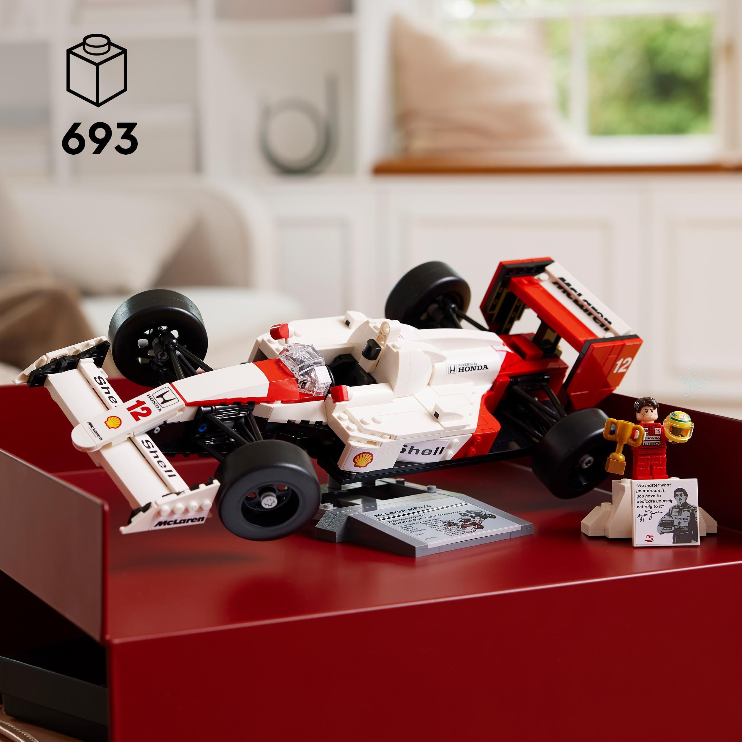 Foto 3 pulgar | Juguete De Construcción Lego Icons Mclaren Mp4/4 Y Ayrton Senna - Venta Internacional.