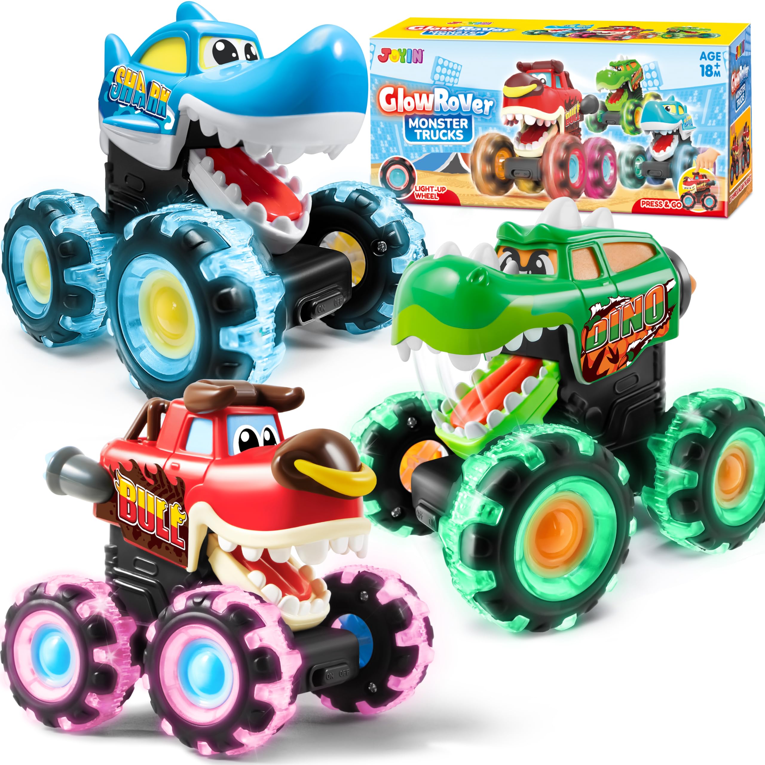 Foto 2 pulgar | Monster Truck Toy Joyin Glow Rover Con Luz Activada Por Movimiento - Venta Internacional.