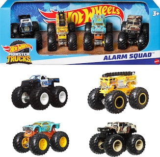 Foto 1 | Set Toy Monster Trucks Hot Wheels Alarm Squad Escala 1:64 4-p - Venta Internacional.