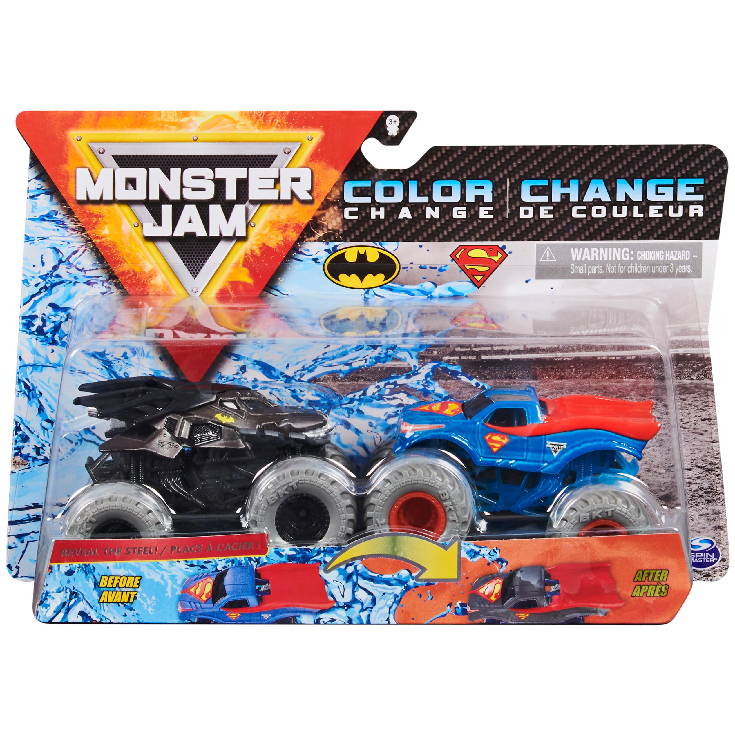 Foto 2 pulgar | Toy Monster Jam Batman Vs. Camiones De Superman Que Cambian De Color - Venta Internacional.