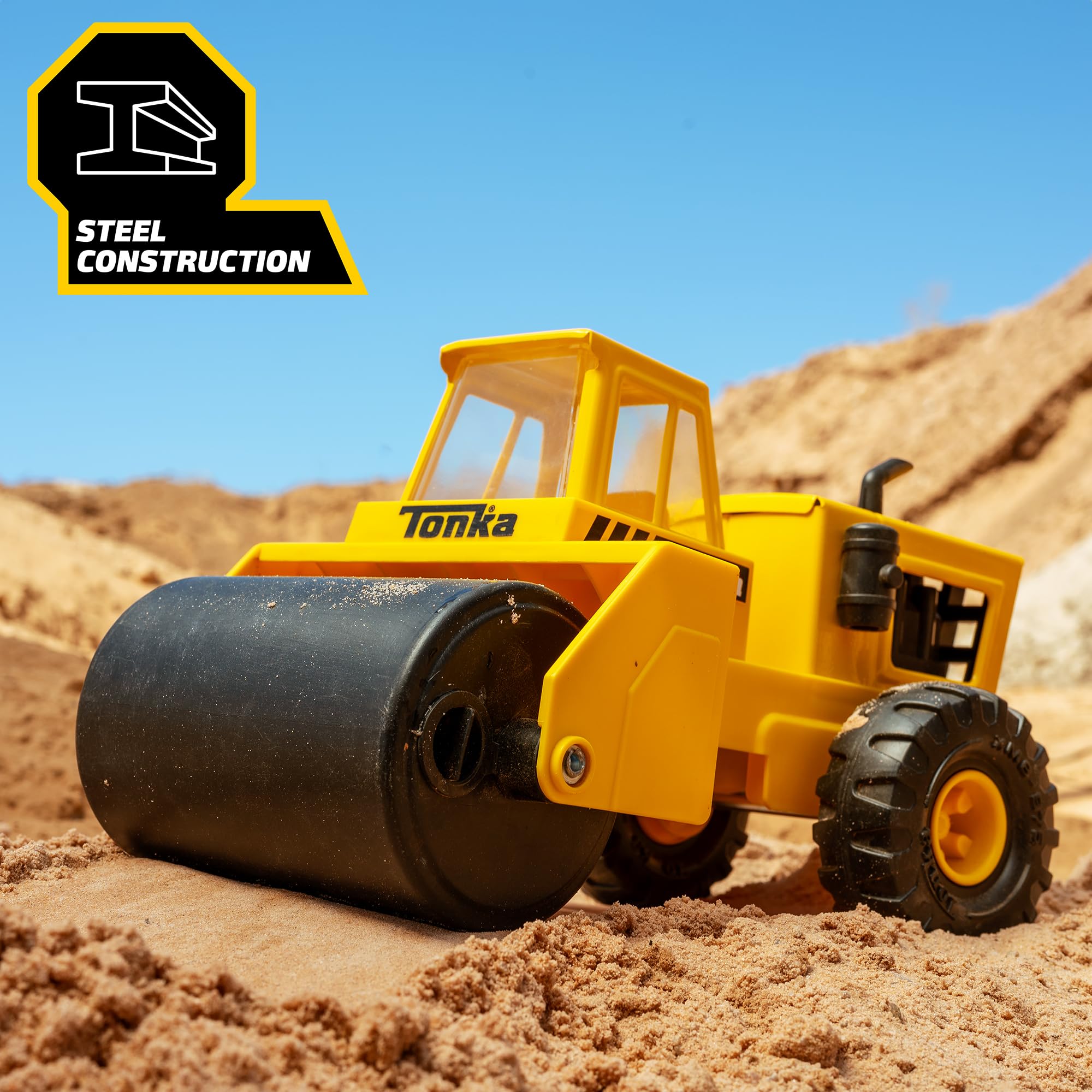 Foto 3 pulgar | Rodillo De Vapor Tonka Steel Classics De Toy Truck, Amarillo, Más De 3 Años - Venta Internacional.